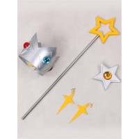 Super Mario Galaxy Rosalina Wand, Crown, Pin and Earrings Cosplay Props