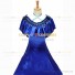 Civil War Victorian Rococo Lolita Armelloses Kleid Evening Gown Royal Blue Dress