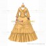 Medieval Renaissance Lolita Princess Ruffled Golden Ball Gown Dress