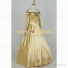 Once Upon A Time Season 3 Cosplay Belle Costume Golden Dress