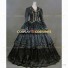 Victorian Style Reenactment Theatrical Premium Quality Costume Fancy Dress Black