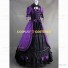 Marie Antoinette Royal Queen Gothic Punk Lolita Dress Fancy Party Layered Dress Purple