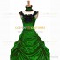 Steampunk Southern Belle Saloon Girls Theater Ruffles Green Dress Evening Gown