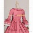 Herrlich Victorian Fancy Prom Stage Wedding Formal Dress Pink