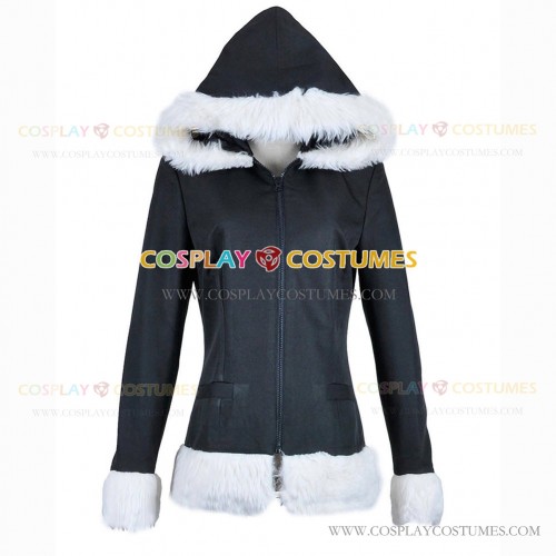 Durarara Cosplay Izaya Orihara Costume Fur Black Coat Jacket