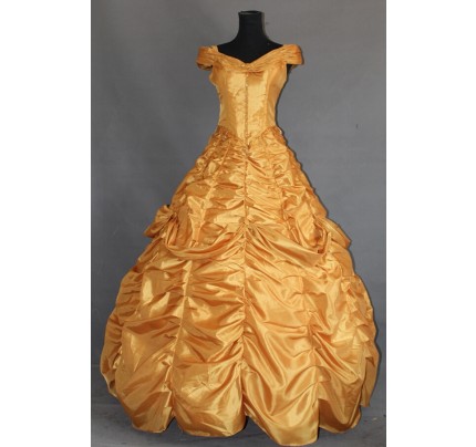 Beauty And The Beast Princess Belle Dress Cosplay Costume B