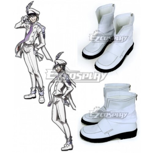 Drifters Abe no Seimei White Cosplay Shoes