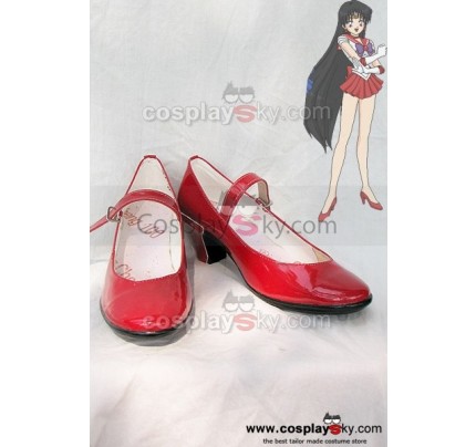 Sailor Moon Hino Rei Cosplay Shoes