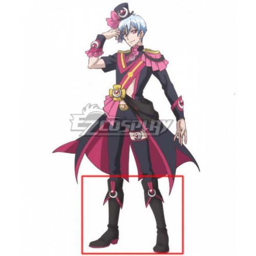 Cute High Earth Defense Club Love! Melty Luna Akihiko Beppu Black Shoes Cosplay Boots