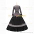 Civil War Country Lolita Victorian Masquerade Theme Grey Ball Gown Dress