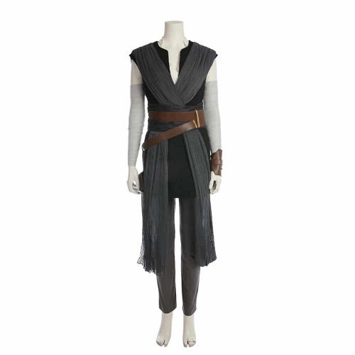 Star Wars Episode VIII The Last Jedi Rey Jedi Training Cosplay Costume