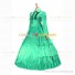 Victorian Gothic Lolita Reenactment Rococo Southern Belle Green Ball Gown Dress