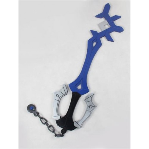 39"Kingdom Hearts Birth By Sleep Aqua Keyblade Replica Cosplay Prop