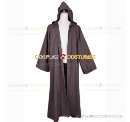 Obi Wan Costume for Star Wars Cosplay Cloak Only Coffee