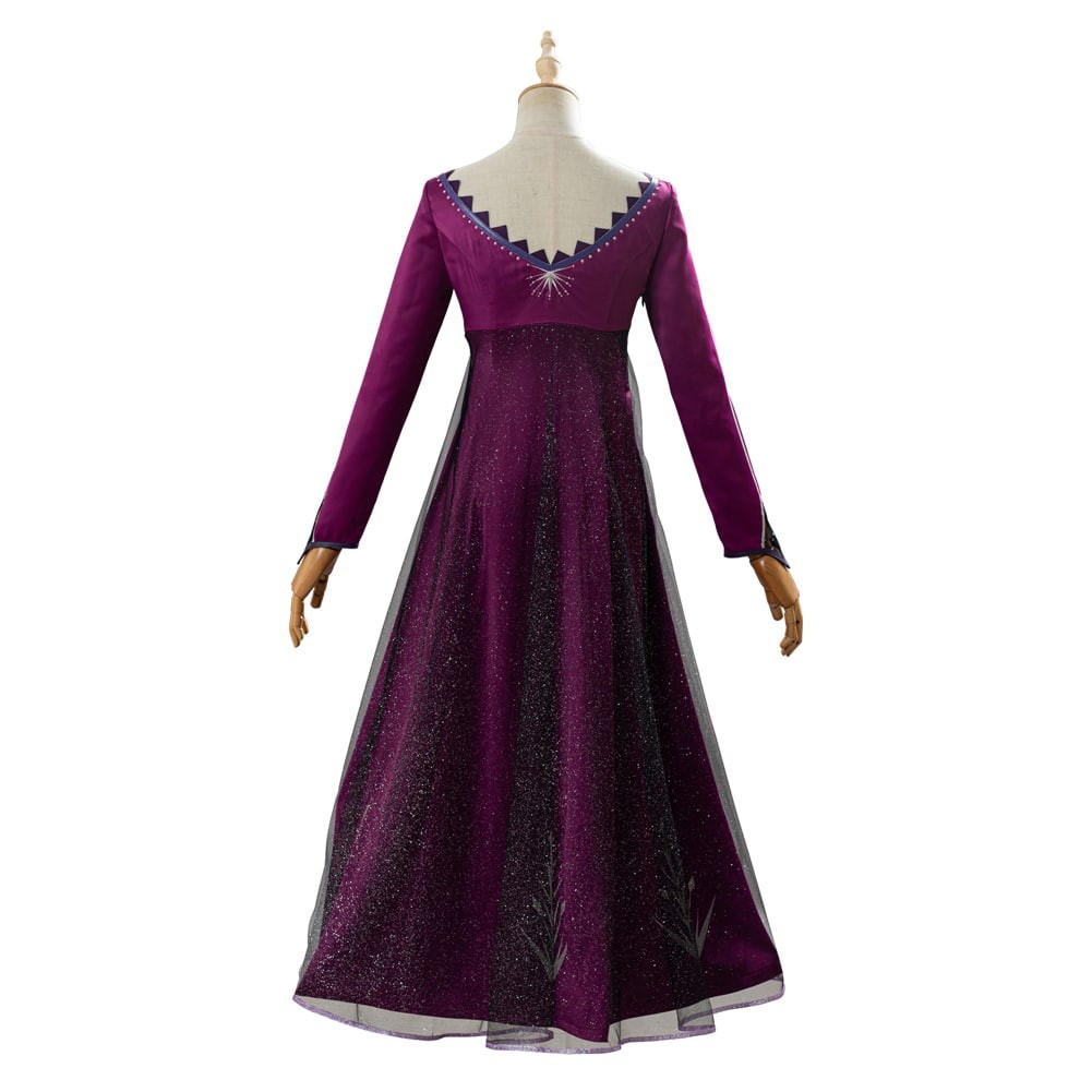 Frozen 2 Elsa Purple Dress Cosplay Costume Version 2