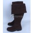 Pirates of the Caribbean Captain Jack Sparrow Deep Brown Shoes Cosplay Boots