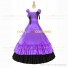 Vintage Gothic Lolita Victorian 18th Century Light Purple Ruffles Evening Ball Gown Dress