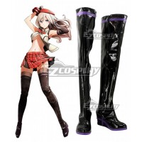 God Eater 2 Alisa Ilyinichna Omela Black Shoes Cosplay Boots