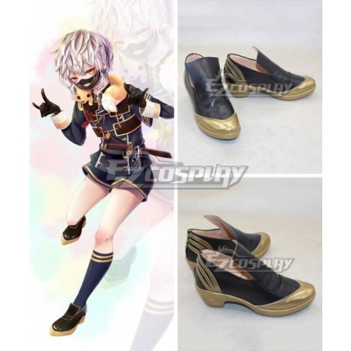 Touken Ranbu Online Nakigitsune Tantou Black Cosplay Shoes