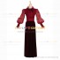 Pioneer Women Dress Edwardian Stage Dress Red Velvet Dress