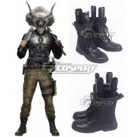 Marvel Black Panther 2018 Movie Erik Killmonger Black Shoes Cosplay Boots