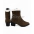 Danganronpa V3: Killing Harmony Maki Harukawa Brown Shoes Cosplay Boots