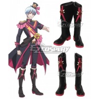 Cute High Earth Defense Club Love! Salty Sol Haruhiko Beppu Black Shoes Cosplay Boots