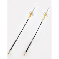 64" Hortesia saga Lucan Double Spears PVC Cosplay Prop-1153