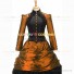 Gothic Victorian Marie Antoinette Theater Layered Evening Gown Orange Dress