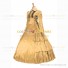 Victorian Gothic Lolita Reenactment Rococo Southern Belle Yellow Ball Gown Dress