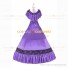 Civil War Victorian Rococo Lolita Armelloses Kleid Evening Gown Light Purple Dress