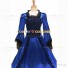 Marie Antoinette Renaissance Period Reenactment Blue Lace Dress Ball Gown