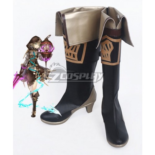 SINoALICE Gretel Breaker Black Shoes Cosplay Boots