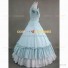 Alice in Wonderland Tiered Fancy Dress Lady Sweet Love Lolita Gown Baby Blue