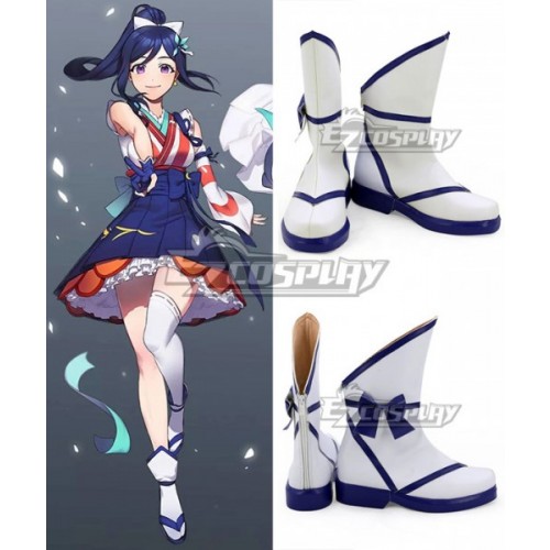 Love Live! Sunshine!! Kanan Matsuura White Shoes Cosplay Boots