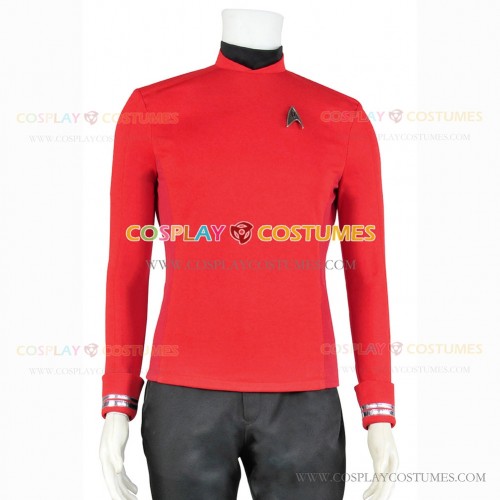 Captain James T. Kirk Costume for Star Trek Beyond Cosplay Red Shirt