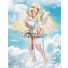 Overwatch OW Summer Games 2017 Winged Victory Mercy Skin Golden Cosplay Shoes