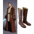 Star Wars Cosplay Shoes Jedi Knight Obi-Wan For Adult's Brown Shoes Cosplay Boots