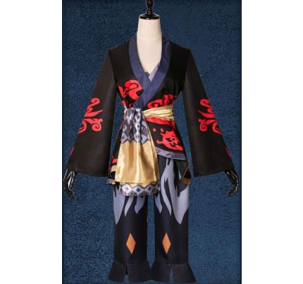 Final Fantasy XIV A Realm Reborn Lord's Yukata (Blackflame) Cosplay Costume