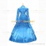 Victorian Gothic Lolita Reenactment Rococo Southern Belle Light Blue Ball Gown Dress