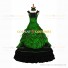 Steampunk Southern Belle Saloon Girls Theater Ruffles Green Dress Evening Gown