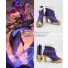 League of Legends LOL Lunar Wraith Caitlyn the Sheriff of Piltover Purple Cosplay Shoes