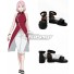 Boruto Naruto The Movie Haruno Sakura Uchiha Sakura Black Cosplay Shoes