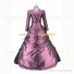 Gothic Victorian Marie Antoinette Theater Layered Evening Gown Purple Dress