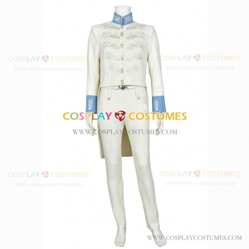 Cinderella Cosplay Prince Kit Charming Costume White Full Set