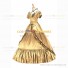 Reenactment Victorian Scarlett O'Hara Rococo Yellow Ball Gown Dress