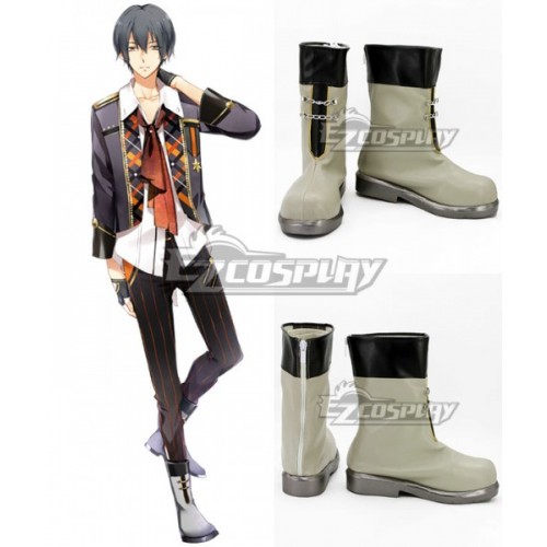 Tsukiuta. Arata Uduki Six Gravity April Light green Shoes Cosplay Boots