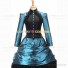 Gothic Victorian Marie Antoinette Theater Layered Evening Gown Blue Dress