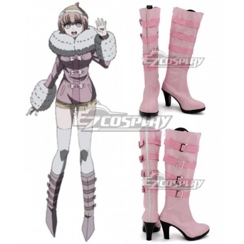 Danganronpa Andoh Ruruka Pink Shoes Cosplay Boots