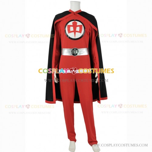 The Greatest American Hero Cosplay William Katt Costume Jumpsuit Cape